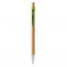 Bolígrafo con cuerpo y pulsador de bambú OSIRIS