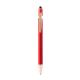 Bolígrafo metálico con tacto suave y detalles en color oro rosa ROSES Ref.RBL1341-ROJO