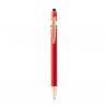 Bolígrafo metálico con tacto suave y detalles en color oro rosa ROSES