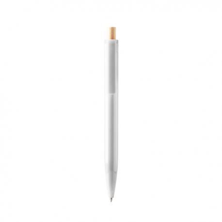 Bolígrafo de ABS reciclado con pulsador de bambú KIKI