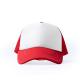 Gorra de políester de 5 paneles con panel frontal acolchado en color blanco BARNY Ref.RGO1283-ROJO