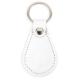 Llavero polipiel ovalado Ref.CFP003-BLANCO 