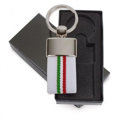Llavero cinturon bandera italia