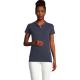 Polo 170g Planet women Ref.MDS03575-AZUL MARINO