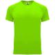 Camiseta técnica personalizada de manga corta y Bahrain 135g/m2 Ref.RCA0407-VERDE FLÚOR
