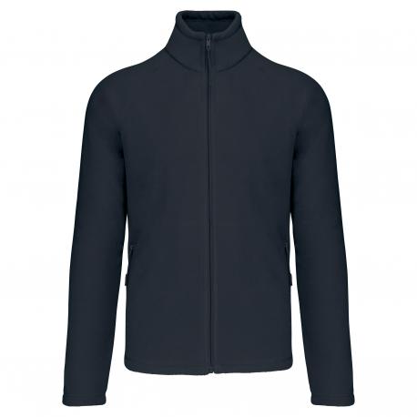 Chaqueta micropolar con cremallera y mangas raglán hombre