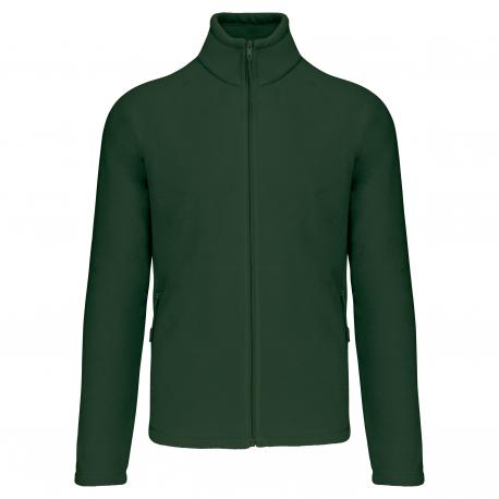 Chaqueta micropolar con cremallera y mangas raglán hombre