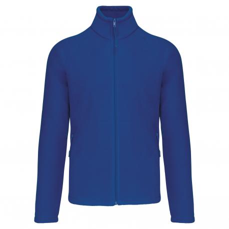 Chaqueta micropolar con cremallera y mangas raglán hombre