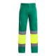 Pantalón largo multibolsillos forrado de alta visibilidad ENIX Ref.RHV9321-VERDE/AMARILLO