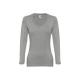 Camiseta manga larga para mujer Thc bucharest women Ref.PS30126-GRIS CLARO MATIZADO