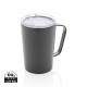 Taza al vacío RCS de acero inoxidable reciclado con asa Ref.XDP43305-GRIS 