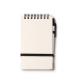 Libreta A6 realizada en cartón reciclado de briks de leche RUNE Ref.RNB1329-BLANCO 