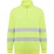 Sudadera de alta visibilidad con media cremallera SPICA Ref.RHV9314-AMARILLO FLUOR