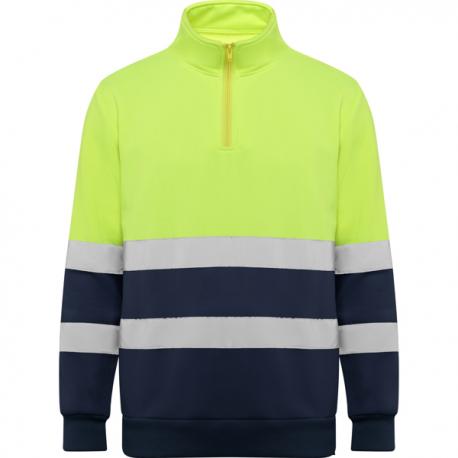 Sudadera de alta visibilidad con media cremallera SPICA
