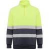 Sudadera de alta visibilidad con media cremallera SPICA