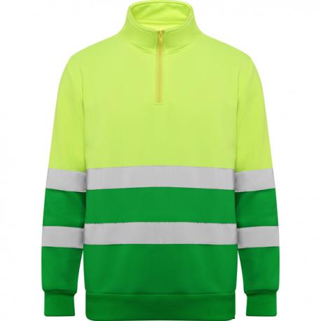 Sudadera de alta visibilidad con media cremallera SPICA