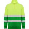 Sudadera de alta visibilidad con media cremallera SPICA