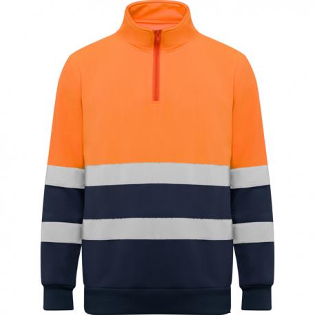 Sudadera de alta visibilidad con media cremallera SPICA