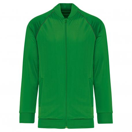 Chaqueta de deporte con cremallera y ribete - unisex