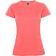 Camiseta técnica Montecarlo Woman 150g/m2 Ref.RCA0423-CORAL FLUOR