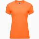 Camiseta técnica manga ranglán Bahrain Woman 135g/m2 Ref.RCA0408-NARANJA FLUOR