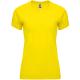 Camiseta técnica manga ranglán Bahrain Woman 135g/m2 Ref.RCA0408-AMARILLO