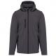 Chaquetas softshell 3 capas con capucha y mangas extraíbles unisex Ref.TTK422-TITANIO