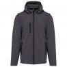 Chaquetas softshell 3 capas con capucha y mangas extraíbles unisex