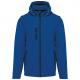 Chaquetas softshell 3 capas con capucha y mangas extraíbles unisex Ref.TTK422-AZUL REAL OSCURO