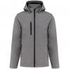 Chaquetas softshell 3 capas con capucha y mangas extraíbles unisex