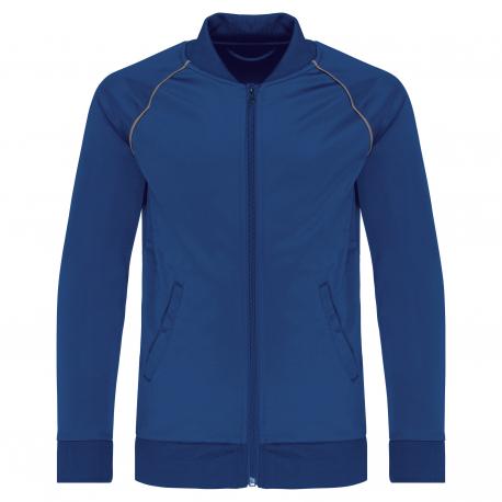 Chaqueta de deporte con cremallera y ribete niños
