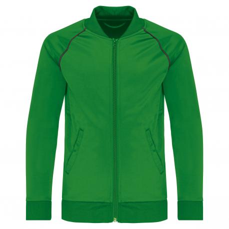 Chaqueta de deporte con cremallera y ribete niños