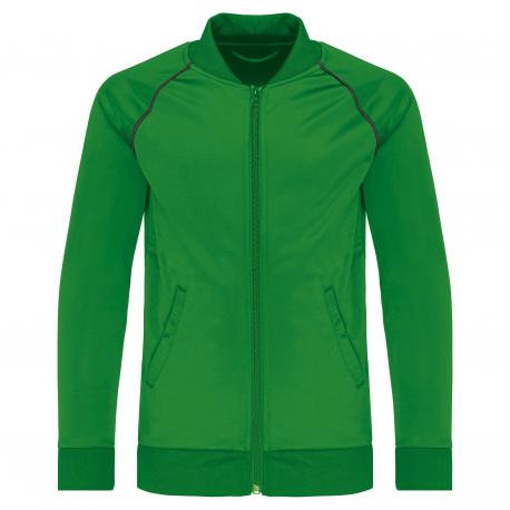 Chaqueta de deporte con cremallera y ribete niños