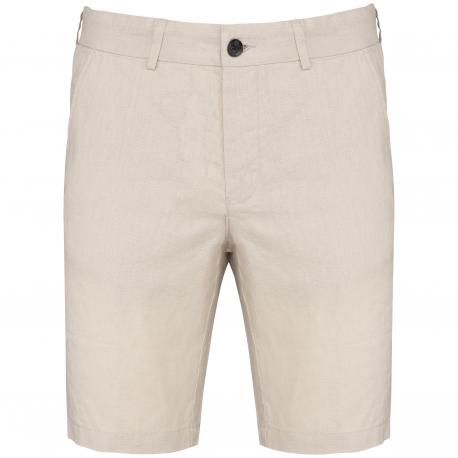 Bermuda de lino hombre