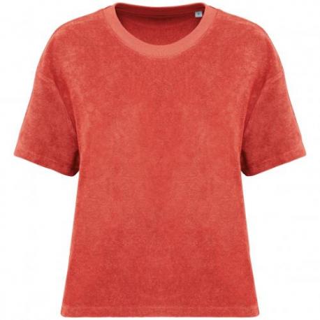 Camiseta ecorresponsable de rizo mujer
