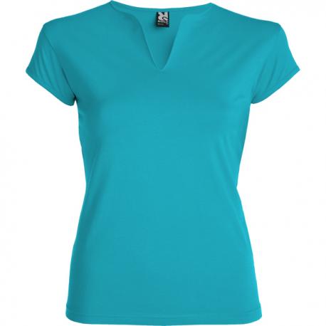 Camiseta entallada de cuello redondo Belice 200g/m2