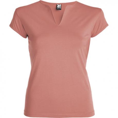 Camiseta entallada de cuello redondo Belice 200g/m2