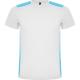 Camiseta técnica de manga corta Detroit Ref.RCA6652-BLANCO/TURQUESA