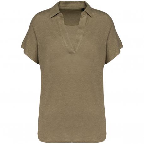 Polo de lino mujer - 190g