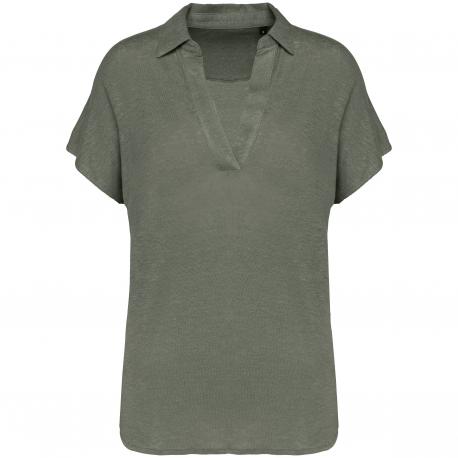 Polo de lino mujer - 190g