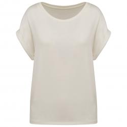 Camiseta ecorresponsable mangas vueltas mujer