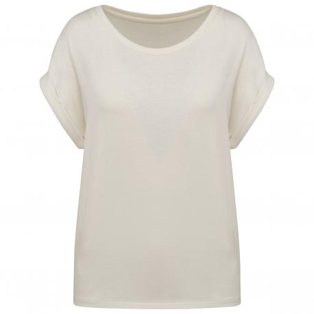 Camiseta ecorresponsable mangas vueltas mujer