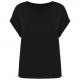 Camiseta ecorresponsable mangas vueltas mujer Ref.TTNS309-NEGRO