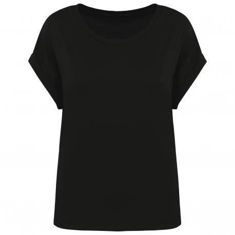 Camiseta ecorresponsable mangas vueltas mujer