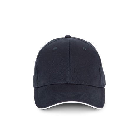 Gorra algodón orgánico con sándwich contrastado - 6 paneles