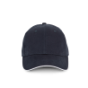 Gorra algodón orgánico con sándwich contrastado - 6 paneles