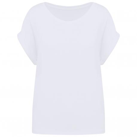 Camiseta ecorresponsable mangas vueltas mujer
