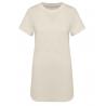 Vestido tipo camiseta ecorresponsable de rizo y hombros caídos mujer