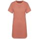 Vestido tipo camiseta ecorresponsable de rizo y hombros caídos mujer Ref.TTNS5028-POMELO