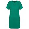 Vestido tipo camiseta ecorresponsable de rizo y hombros caídos mujer